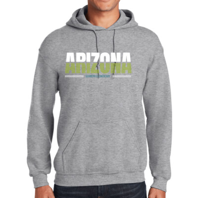 Adult Grey or Blue Hoodie - Arizona D102 Thumbnail
