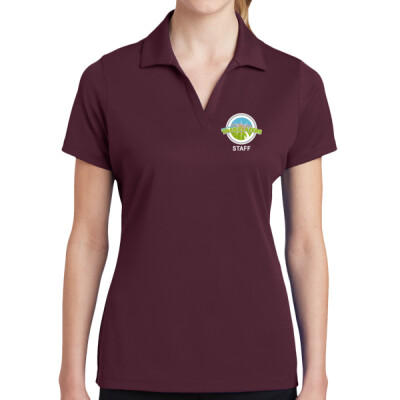 Ladies RacerMesh Circle Logo Staff Polo Thumbnail