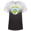 Women's V-Neck Ombre T-Shirt Thumbnail
